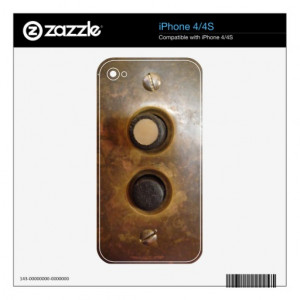 Victorian Push Button Light Switch Skins For iPhone 4
