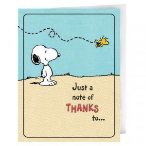 Snoopy Thank You Notes - the best way to end a #party is with ...