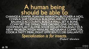 human being should be able to change a diaper, plan an invasion ...
