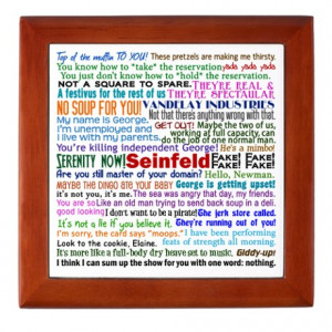 Seinfeld Quotes Keepsake Box
