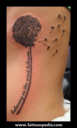 Unique%20Dandelion%20Tattoo%201 Unique Dandelion Tattoo