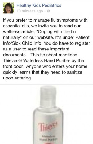Flu prevention/ healthy alternatives