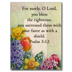 Bible verse with beautiful flower pictuer postcard