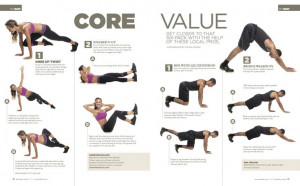 Core exercises that work your abs, back, inner thighs and glutes...all ...