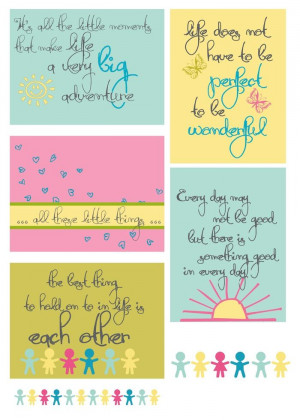 Blush quotes for Project Life