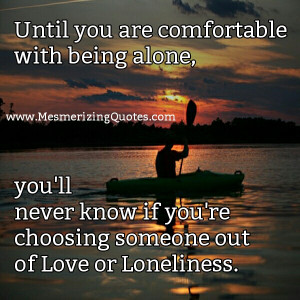 Fear Of Being Alone Quotes