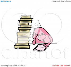Kids Doing Homework Clipart Picture
