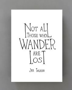 ... print, black and white wall decor, Tolkien quote, simple wall art
