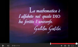 In the words of Galileo, mathematics is the alphabet with which God ...