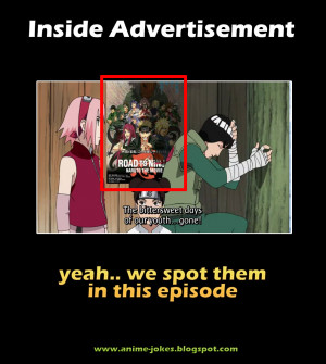 Naruto Movie poster caught in a Anime episode