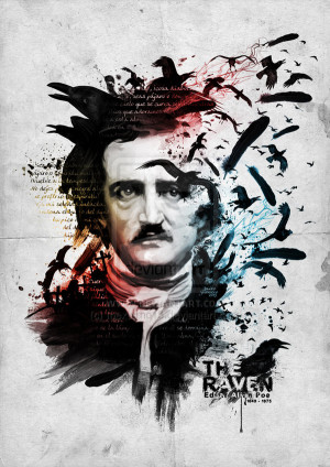 Edgar Allan Poe -The Raven by FleshCemetery