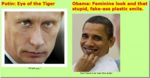 Vladimir Vladimirovich Putin Vs. Barack Hussein Obama...