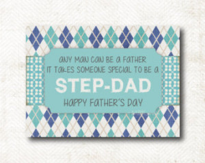 Happy Father's Day, Step-dad, father's day card (FD5)