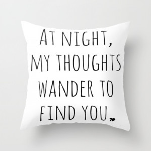 Love Quote Print - Typography Word Art Print Throw Pillow