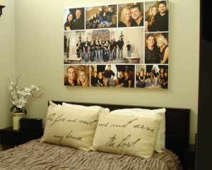 Photo Wall Art Collage Design For Bedroom Ideas: Family Photo Wall ...