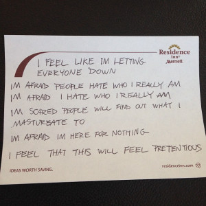 ... posts series of personal notes to Instagram about loneliness and fear