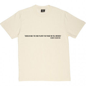 Bobby Charlton Duncan Quote Natural Men's T-Shirt. Sir Bobby Charlton ...