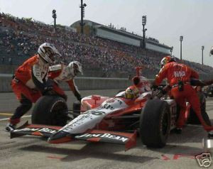 DAN WHELDON 8x10 PHOTO car in pits photograph PICTURE