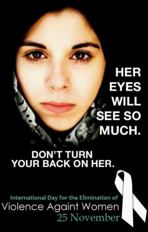 25 November . stop violence against women