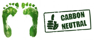 carbon footprint carbon neutral logo quote
