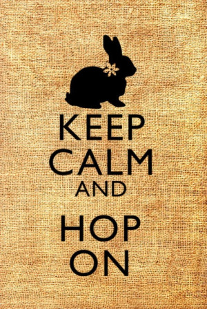 Keep calm and hop on.