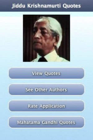 View bigger - Jiddu Krishnamurti Quotes for Android screenshot