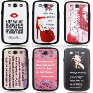 Details about Marilyn Monroe Quote Hard Case for Samsung Galaxy S3 ...