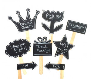 Chalkboard Photo Booth Props Speech Bubble Props Chalk board ...