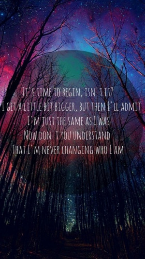 band, imagine dragons, it's time, music, quote, song, trees