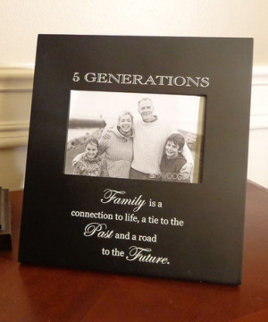 Take a look at this Black '5 Generations' Quote 4'' x 6'' Frame by ...