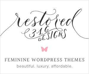 Feminine WordPress Themes using the Genesis Framework by Restored 316