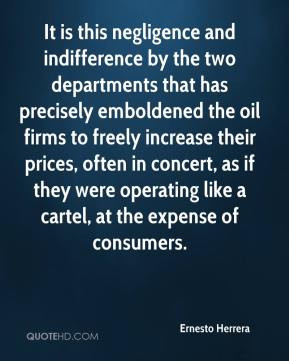 It is this negligence and indifference by the two departments that has ...