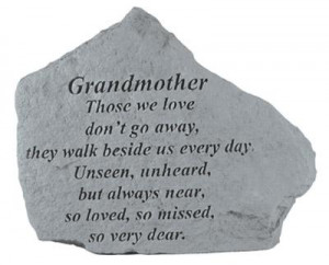 Grandmother - Those We Love Don't Go Away - Memorial Stone (PM4284)