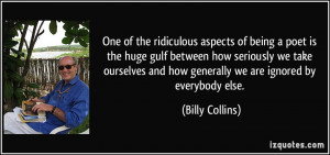 Billy Collins Quote