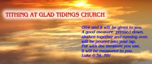 TITHING TESTIMONIALS AT GLAD TIDINGS CHURCH SAN FRANCISCO