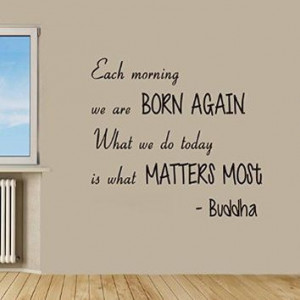 Wall Decals Quotes Buddha Quote - all that we are - Lotus Man...
