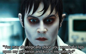 Barnabas Collins: “You may strategically place your wonderful lips ...