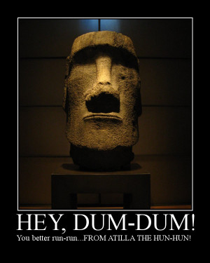 Night At The Museum Quotes Easter Island Head ~ Hey, dum-dum by ...