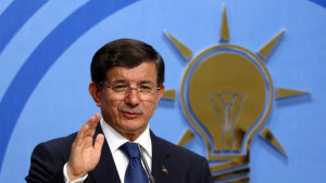 and leader of the Justice and Development Party Ahmet Davutoglu ...