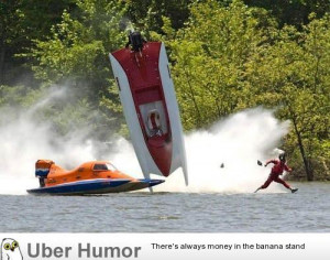 After flipping his new speed boat, Jesus quickly fled the scene.