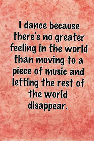 Why I dance