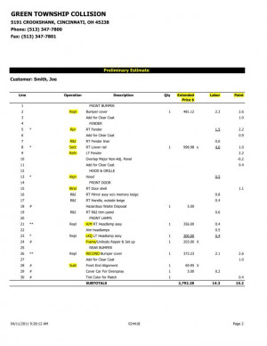 Green Township Collision All rights reserved Green Township Collision ...