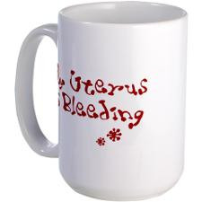 hate my period and it makes Large Mug for