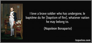 love a brave soldier who has undergone, le baptême du fer [baptism ...