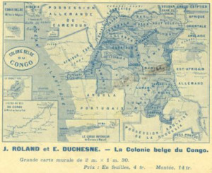 El territorio del Estado Libre del Congo (mapa realizado en 1914, con ...