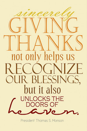 ... as we celebrate a day of giving thanks to god for what he has given us