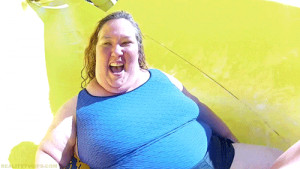 Mama June waterslide animated gif