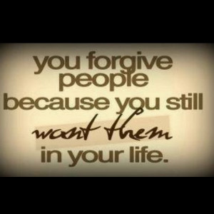 This is so true!!! We have to forgive!