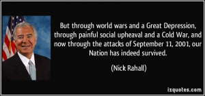 world wars and a Great Depression, through painful social upheaval ...