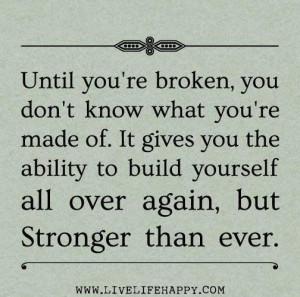 You are stronger than you know
